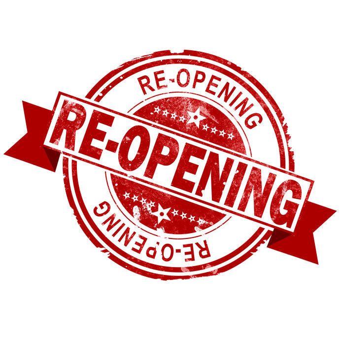 Reopening on Tuesday June 16th