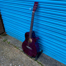 Tanglewood Azure TA4CE-PU Super-Folk Electro-Acoustic Guitar Purple