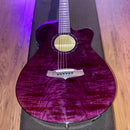 Tanglewood Azure TA4CE-PU Super-Folk Electro-Acoustic Guitar Purple