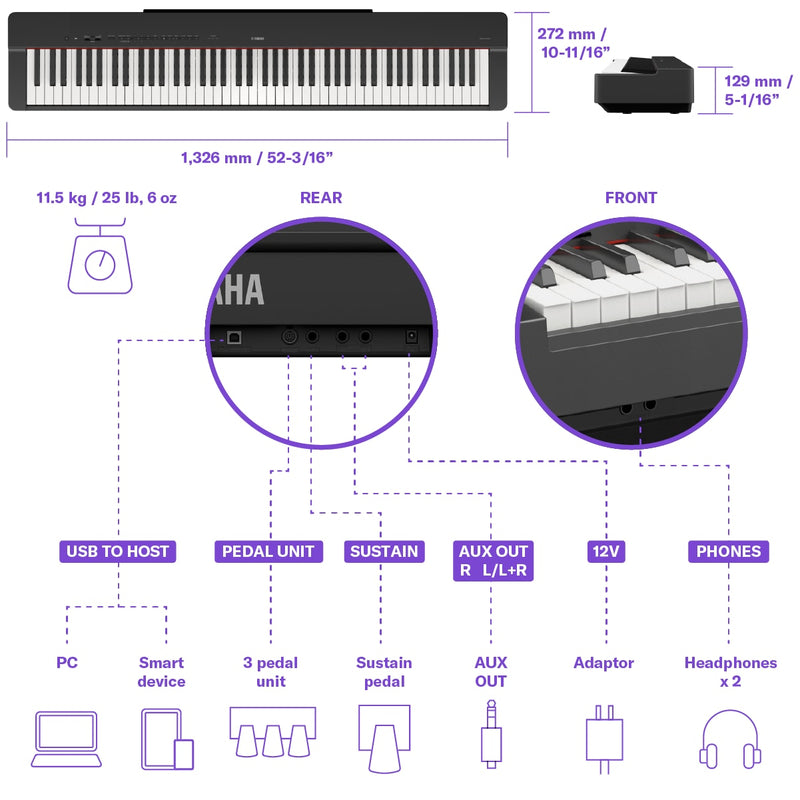 Yamaha P-225 Digital Piano NEW MODEL!