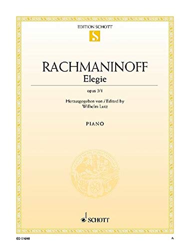Rachmaninov Elegie Opus 3/1 (Sheet Music)
