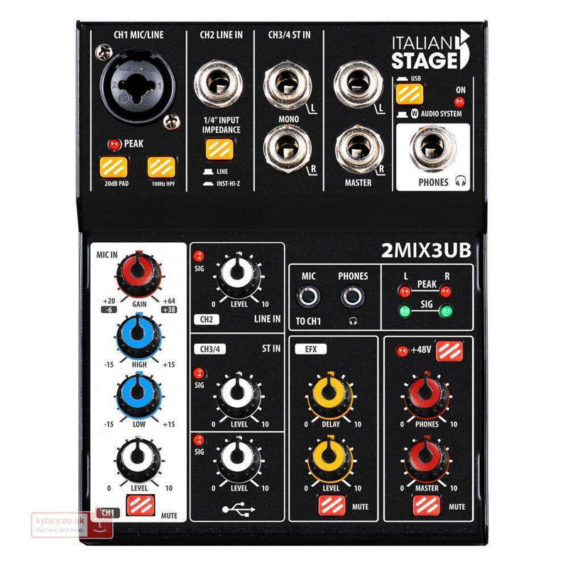 Italian Stage - Compact Stereo Audio Mixer