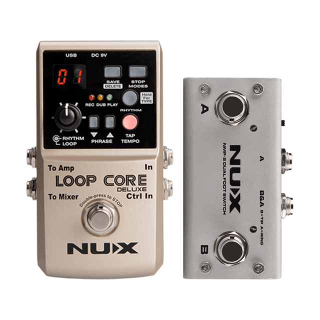 NUX Loop Core Deluxe Looper Pedal Bundle