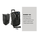 QTX Busker-10U Portable PA Units with Bluetooth and UHF Microphone/s (UHF Frequency)