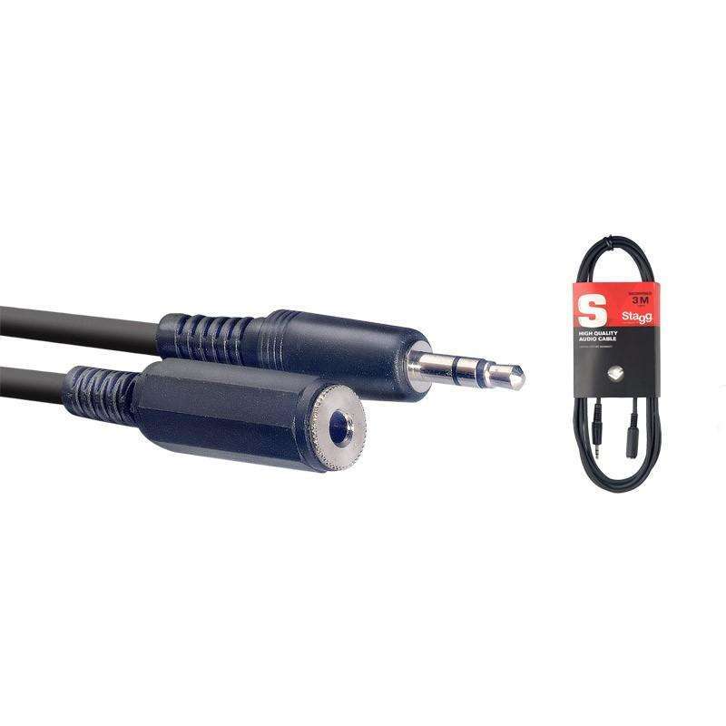 Stagg S Series Stereo Mini-jack to Stereo Mini-jack Socket Cable