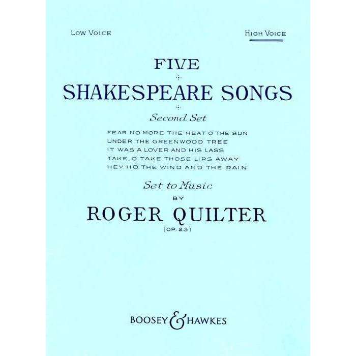 Quilter - Five Shakespeare Songs (High Voice) Op.23