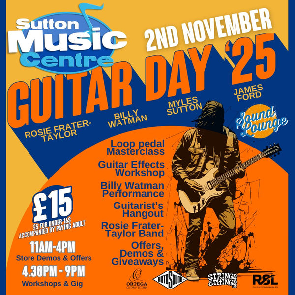 Sutton Music Centre Guitar Day '25 - Sunday 2nd November