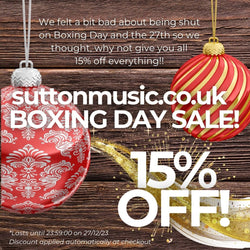 Boxing Day sale for online orders until Dec 27th!