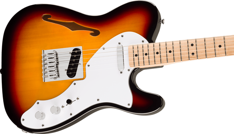 Squier Affinity Series Thinline Telecaster Electric Guitar in 3 Tone Sunburst