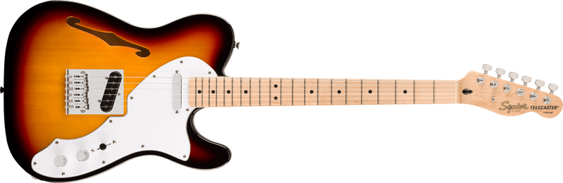 Squier Affinity Series Thinline Telecaster Electric Guitar in 3 Tone Sunburst