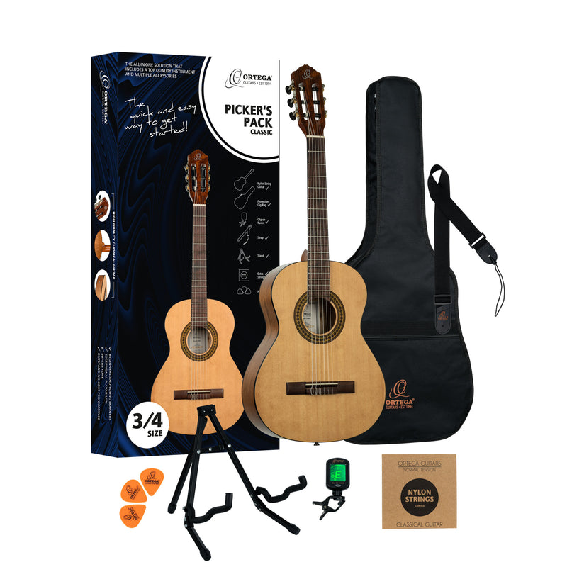 Ortega Picker's Pack 3/4 Classical Guitar