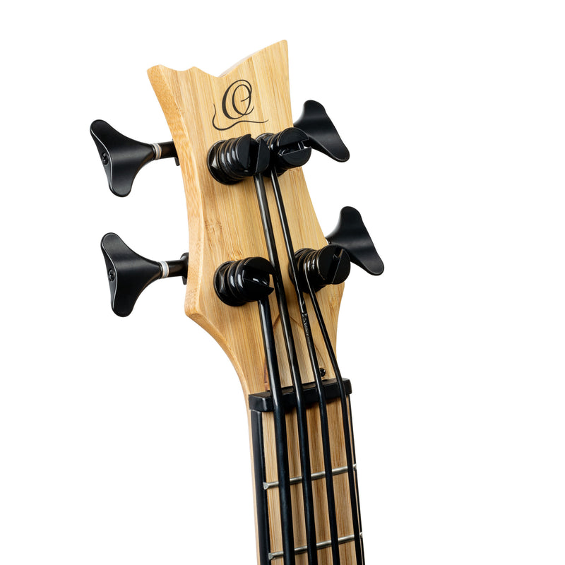ORTEGA Bamboo Series Short Scale Uke Bass 4 String - Solid Bamboo + Bag