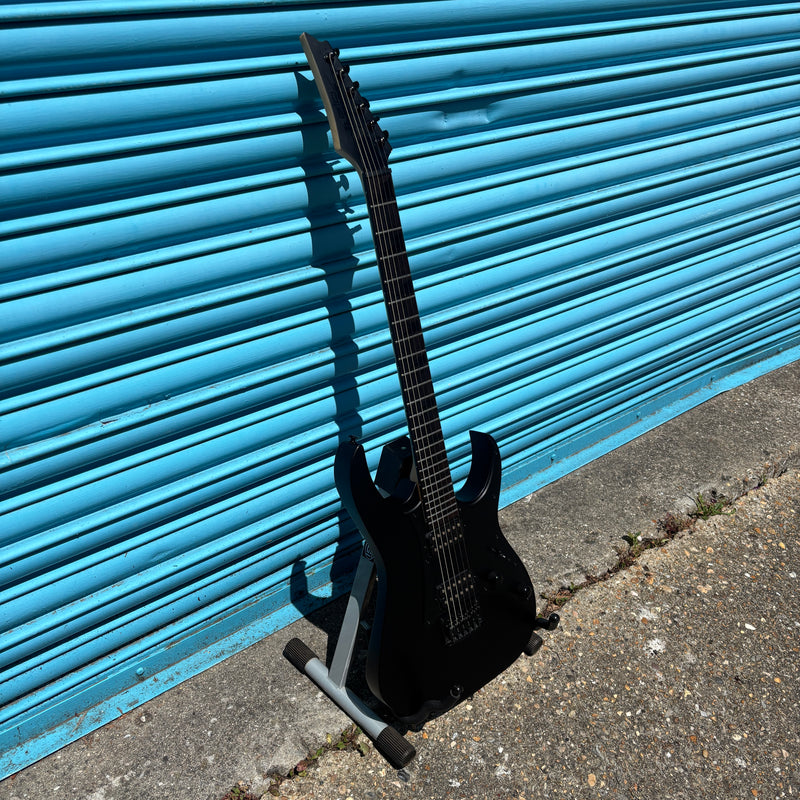 Pre-Loved Ibanez Gio Stealth Black Flat Electric Guitar