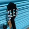 Ortega Family Series 3/4 Electro Classical Guitar  - Satin Black with Padded Gig Bag -