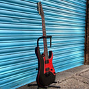 Ibanez GIO RG Series Electric Guitar in Black Flat with Red Plate - GRG131DX-BKF