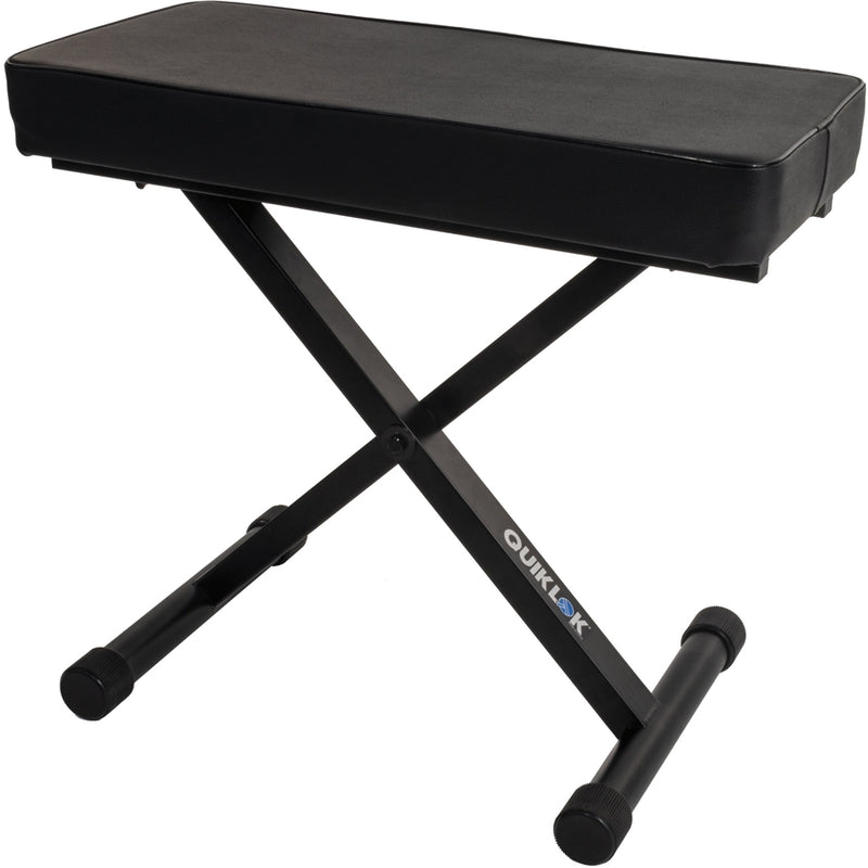 Quiklok Professional Keyboard Bench - 12"x24" Padded Seat