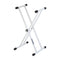 Quiklok Double Brace Single Tier T-Rex Keyboard Stand - T20WH-BB