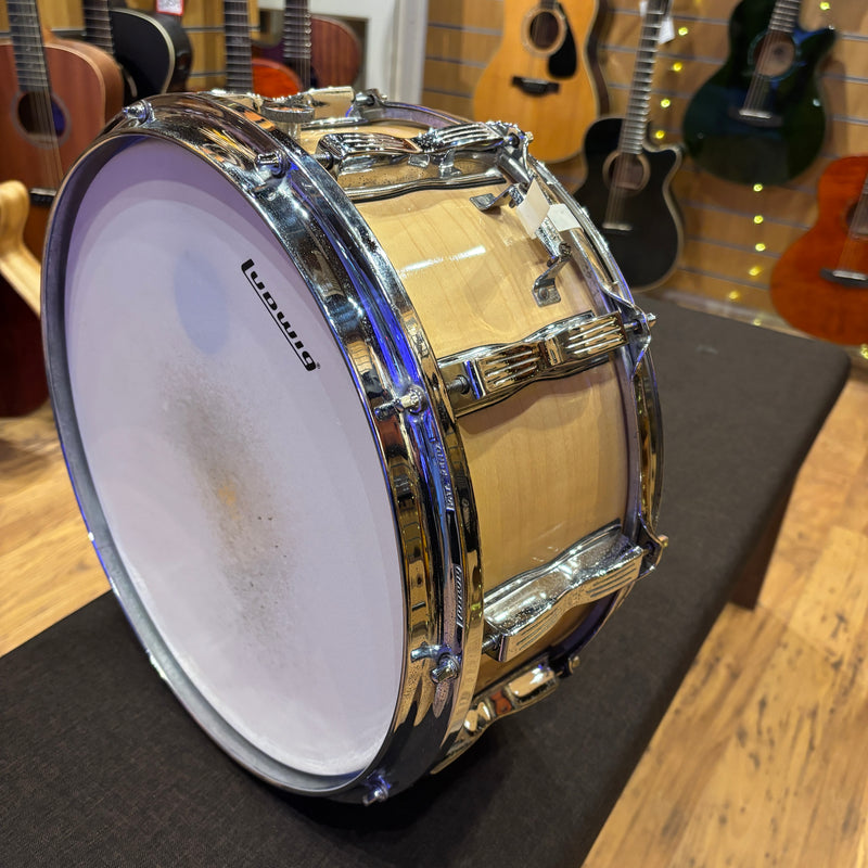 Pre-Loved Ludwig 14" x 6.5" Classic Maple Shell Snare Drum  (1980s)