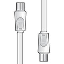 AV:Link Coaxial Plug to Plug TV Aerial Lead - 4m