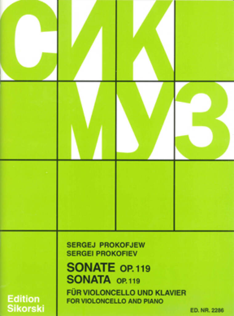 Cello Sonata Op. 119 - Sergei Prokofiev