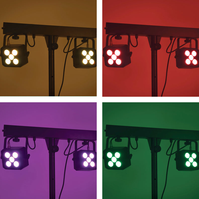 QTX LED Derby FX Lighting Bar with Stand
