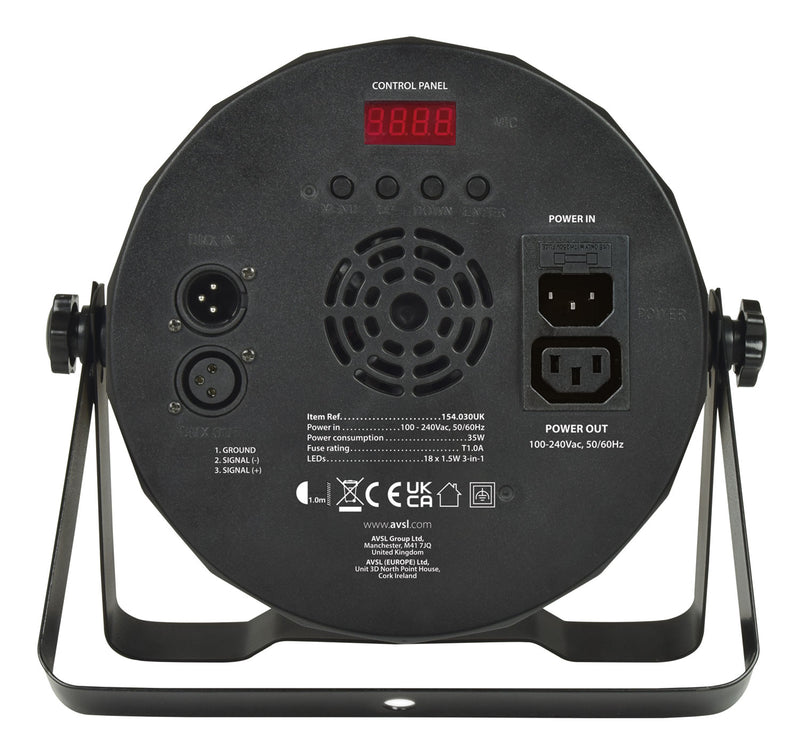 QTX PAR-100 High Power 3-in-1 LED Plastic PAR Can