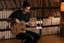 ORTEGA HYDRA-BSTE Custom Built Series Double-Neck UkeBass / Tenor Ukulele - Paldao Natural + Bag