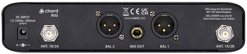 XU2 Series UHF Dual Handheld  Microphone System