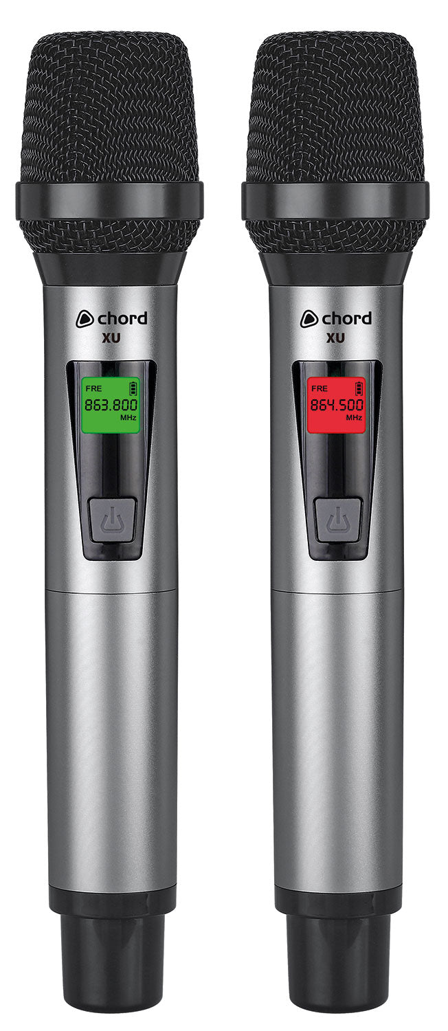 XU2 Series UHF Dual Handheld  Microphone System