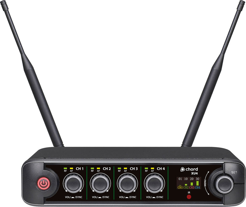 XU4 Series UHF Quad Handheld Microphone System