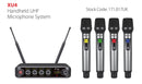 XU4 Series UHF Quad Handheld Microphone System