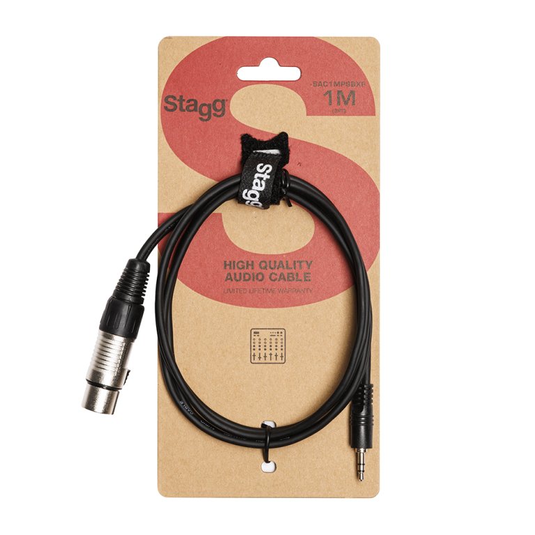 Stagg S Series XLR (Female) to Mini Jack (Stereo)