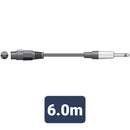 Citronic Classic Microphone Leads XLR Female - 6.3mm Mono Jack Plug (6M)