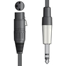 Citronic Classic Audio Leads XLR Female - 6.3mm TRS Jack Plug 3.0m