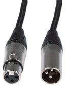 Citronic Retro Braided XLRM to XLRF Microphone Cable - 1.5m