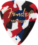 Fender Premium Celluloid Guitar Picks 351 Shape, Confetti, Medium, 12-Pack