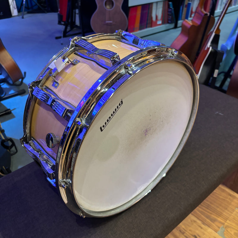 Pre-Loved Ludwig 14" x 6.5" Classic Maple Shell Snare Drum  (1980s)