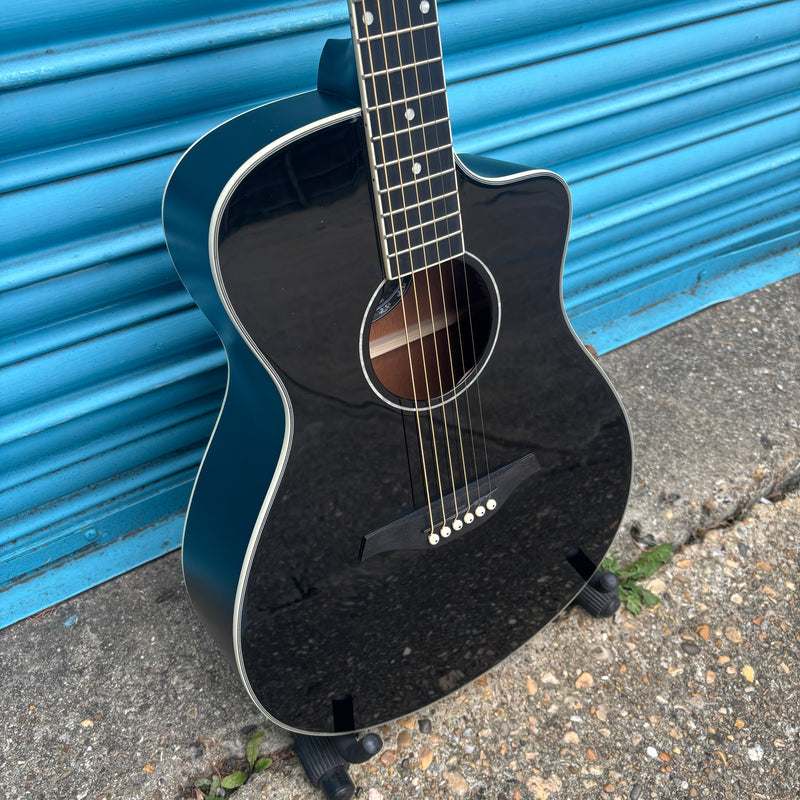 Vintage Pacific Coast Series Acoustic Guitar Midnite Black