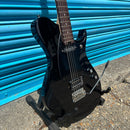 Aria Jet Baritone Electric Guitar Black