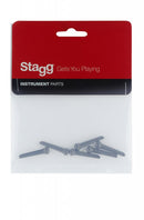 Stagg Bridge Pin Set (6 Pins) - Black