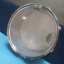 Pre-loved Pearl Export 14"x 6.5" steel shell snare drum inc. case & external dampner