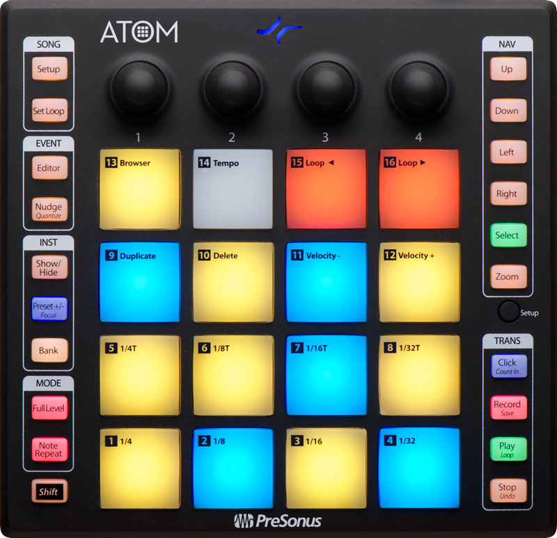 PreSonus Atom - Production and Performance Pad Controller