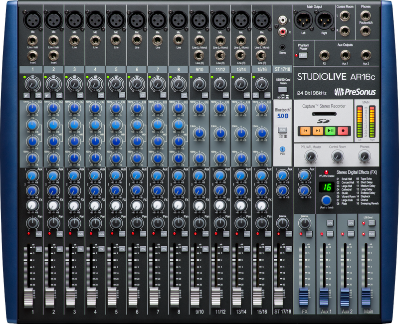 PreSonus Studiolive AR16C Analog Mixer