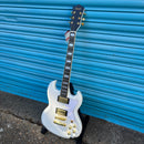 Gould Steelport Electric Guitar - White