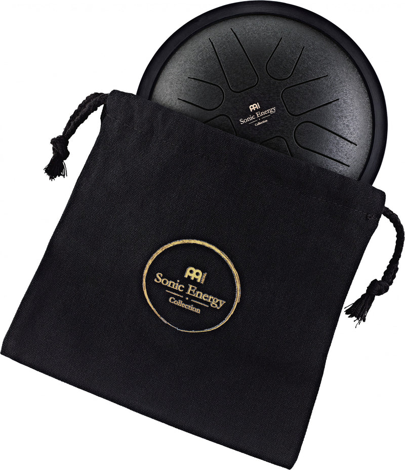 MEINL Sonic Energy Small Steel Tongue Drum 7" - F Minor/8 Notes/440 Hz - Black