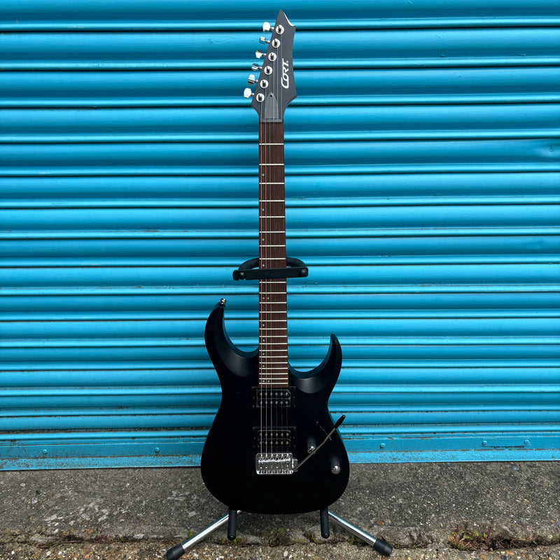 Cort X100 Open Pore Black Electric Guitar