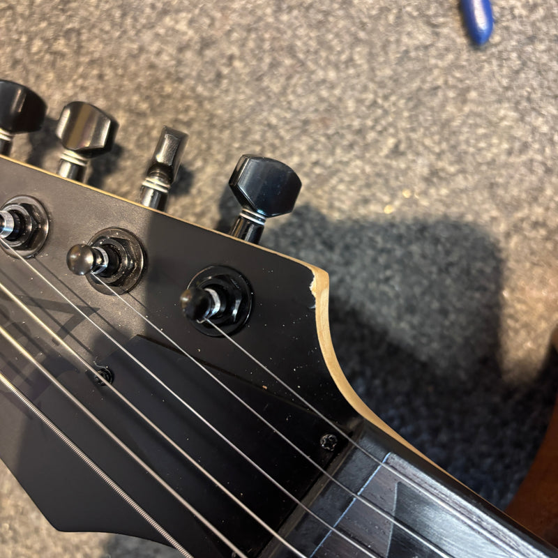 Pre-Loved Ibanez Gio Stealth Black Flat Electric Guitar