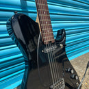 Aria Jet Baritone Electric Guitar Black