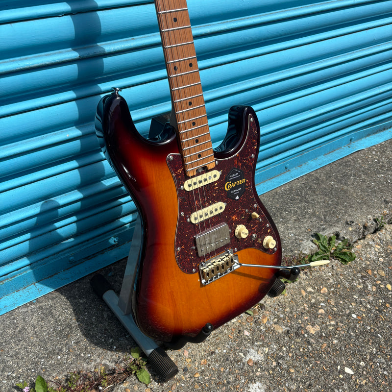 Crafter Crema HHS Electric Guitar - Tobacco Sunburst