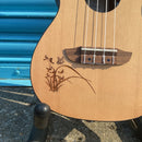 ORTEGA Bonfire Series Electro Concert Ukulele 4 String Lefty - Spruce/Sapele Natural